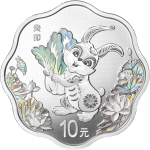 2023 Lunar Rabbit 30gram blossom-shaped silver_Re