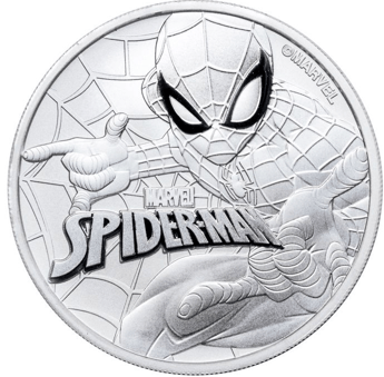 Spiderman silver coin