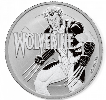 2021 1 oz Tuvalu Marvel Series - Wolverine .9999 Silver Coin BU