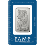 1oz pamp suisse lady fortuna silver bar