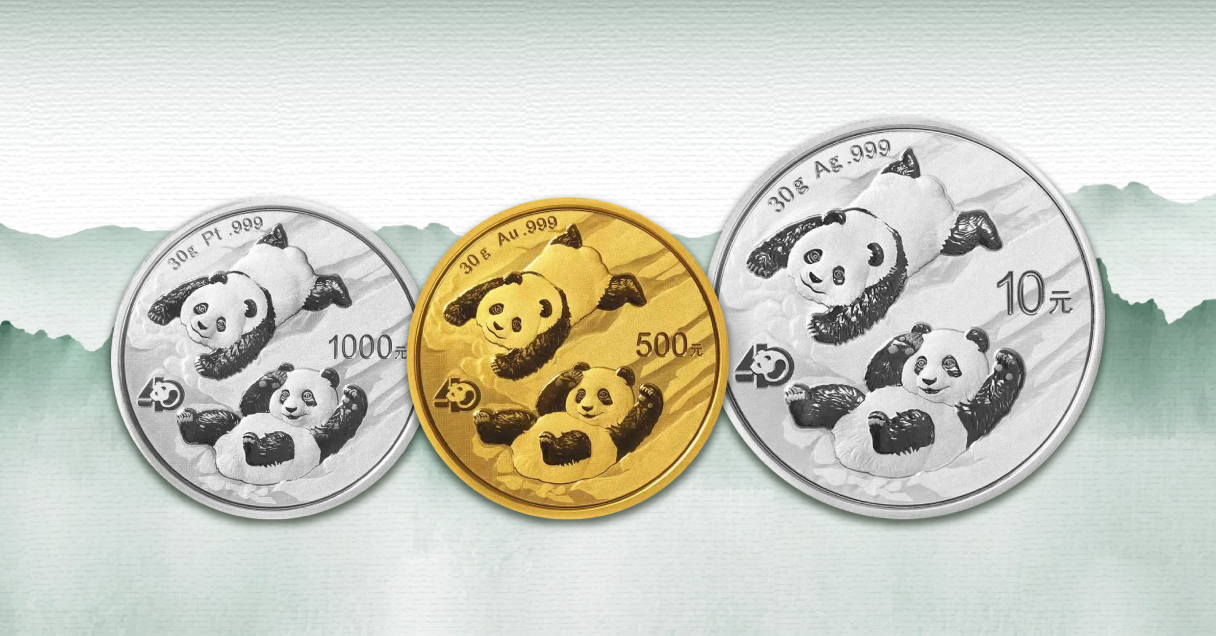 2022 China Panda Silver, Gold, Platinum Coin